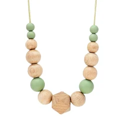 Bijoux|Soins & Beauté*Irréversible Collier d'allaitement et de portage de Vert et bois