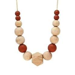 Bijoux|Soins & Beauté*Irréversible Collier d'allaitement et de portage de Rouille et bois