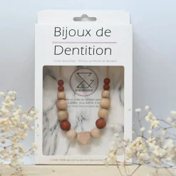 Bijoux|Soins & Beauté*Irréversible Collier d'allaitement et de portage de Rouille et bois