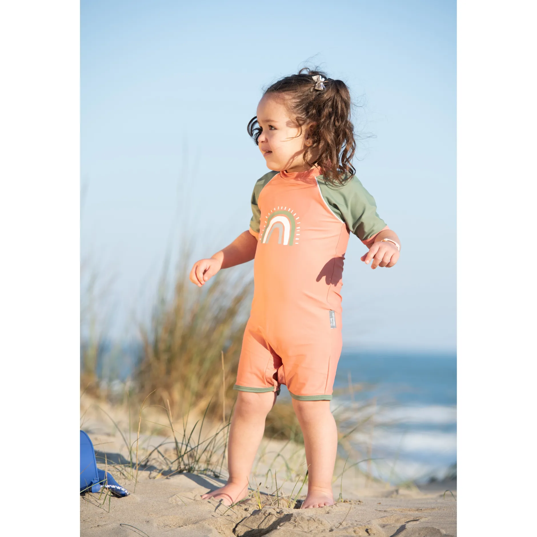 Maillots De Bain Bébé*Les Petits Protégés Combinaison de bain bébé anti UV Java de Rose poudré