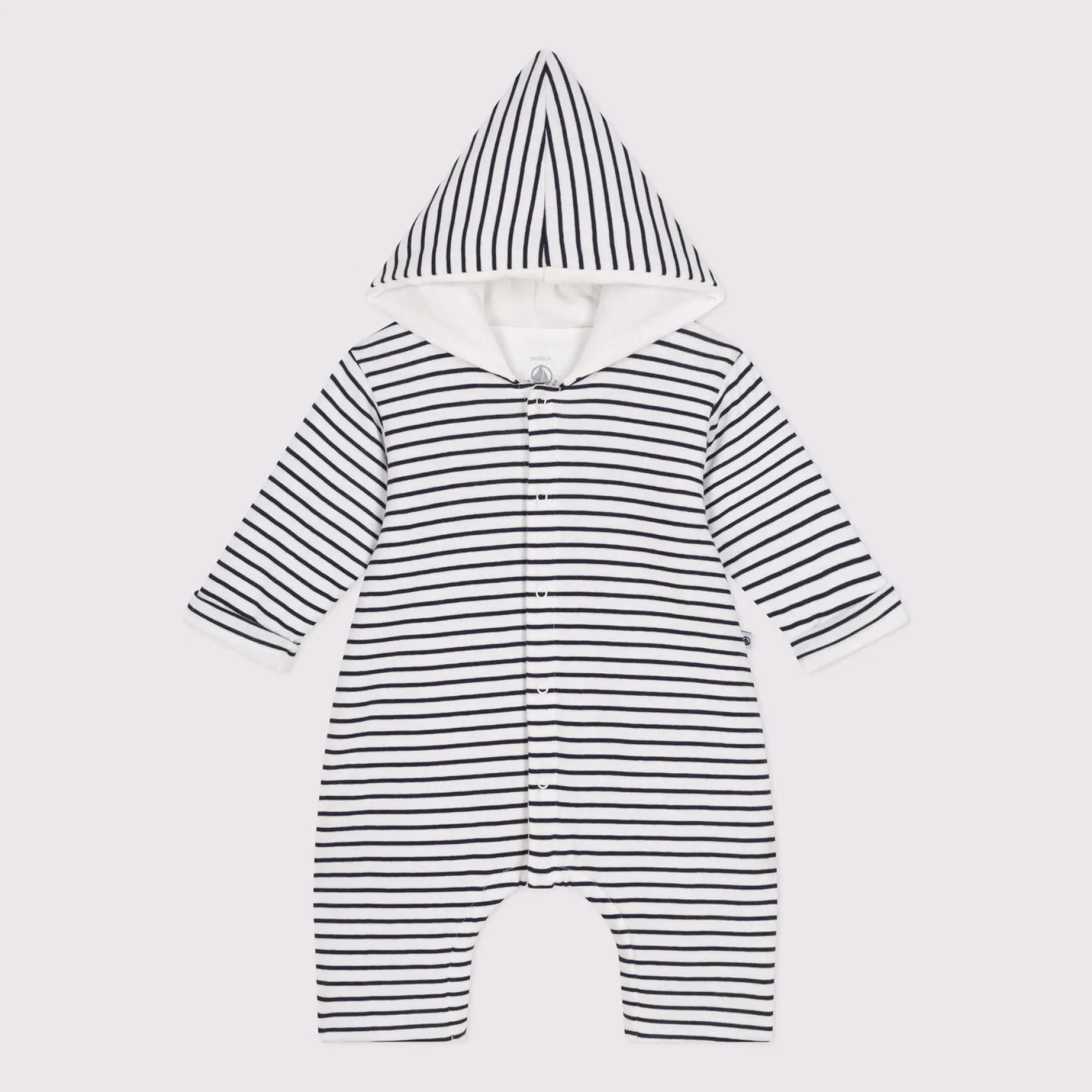Combinaisons, Salopettes|Combinaisons, Salopettes*Petit Bateau Combinaison longue ouatinée à capuche en coton 18 mois de Marshmallow