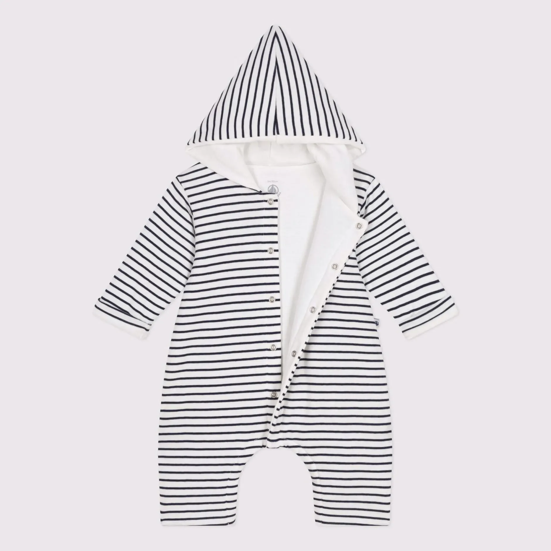 Combinaisons, Salopettes|Combinaisons, Salopettes*Petit Bateau Combinaison longue ouatinée à capuche en coton 18 mois de Marshmallow