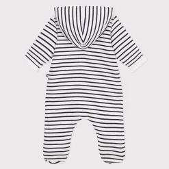 Combinaisons, Salopettes|Combinaisons, Salopettes*Petit Bateau Combinaison ouatinée à capuche et pieds de Marinière