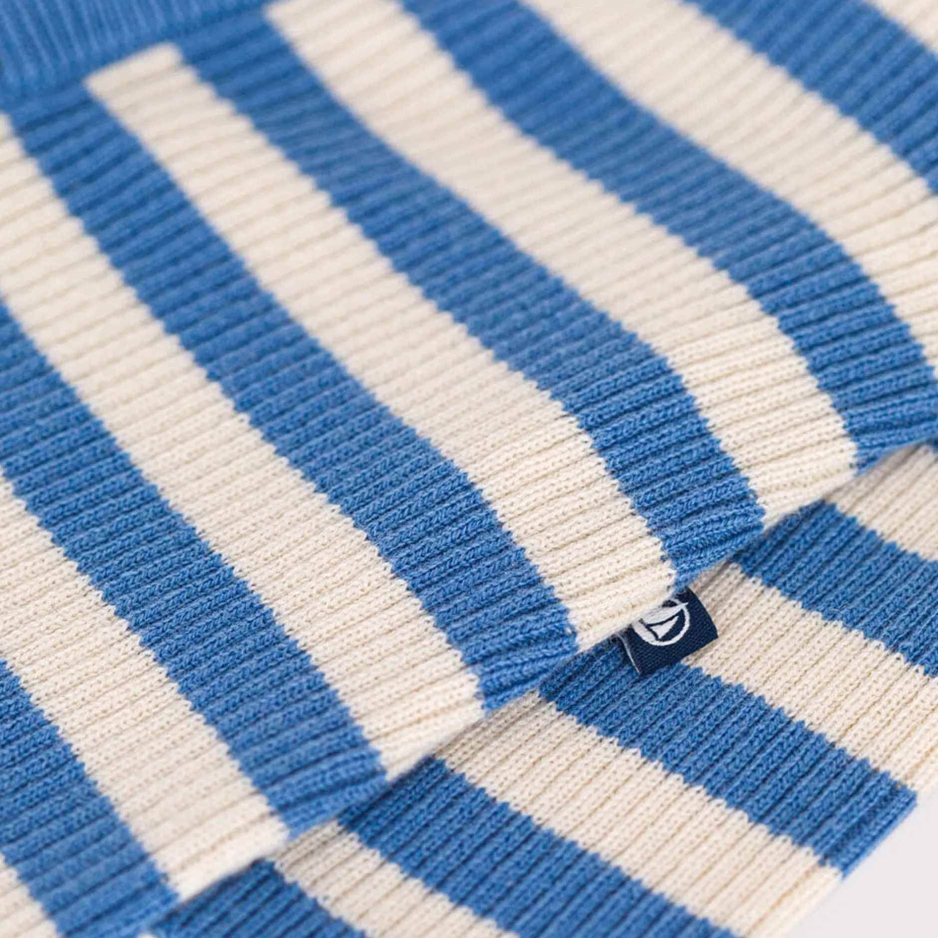 Combinaisons, Salopettes|Combinaisons, Salopettes*Petit Bateau Combinaison rayée en tricot de laine 6 mois de Bleu beach /Avalanche