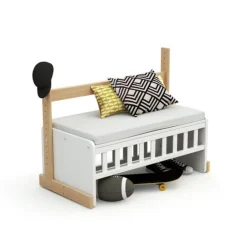 Cododo*AT4 Confort Berceau Cododo de Blanc/Hêtre