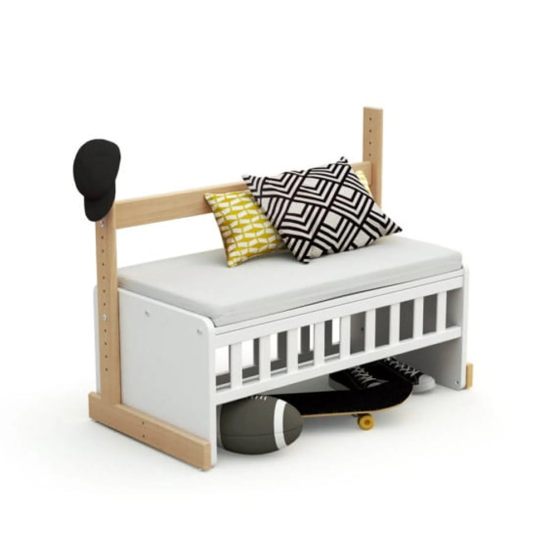 Cododo*AT4 Confort Berceau Cododo de Blanc/Hêtre