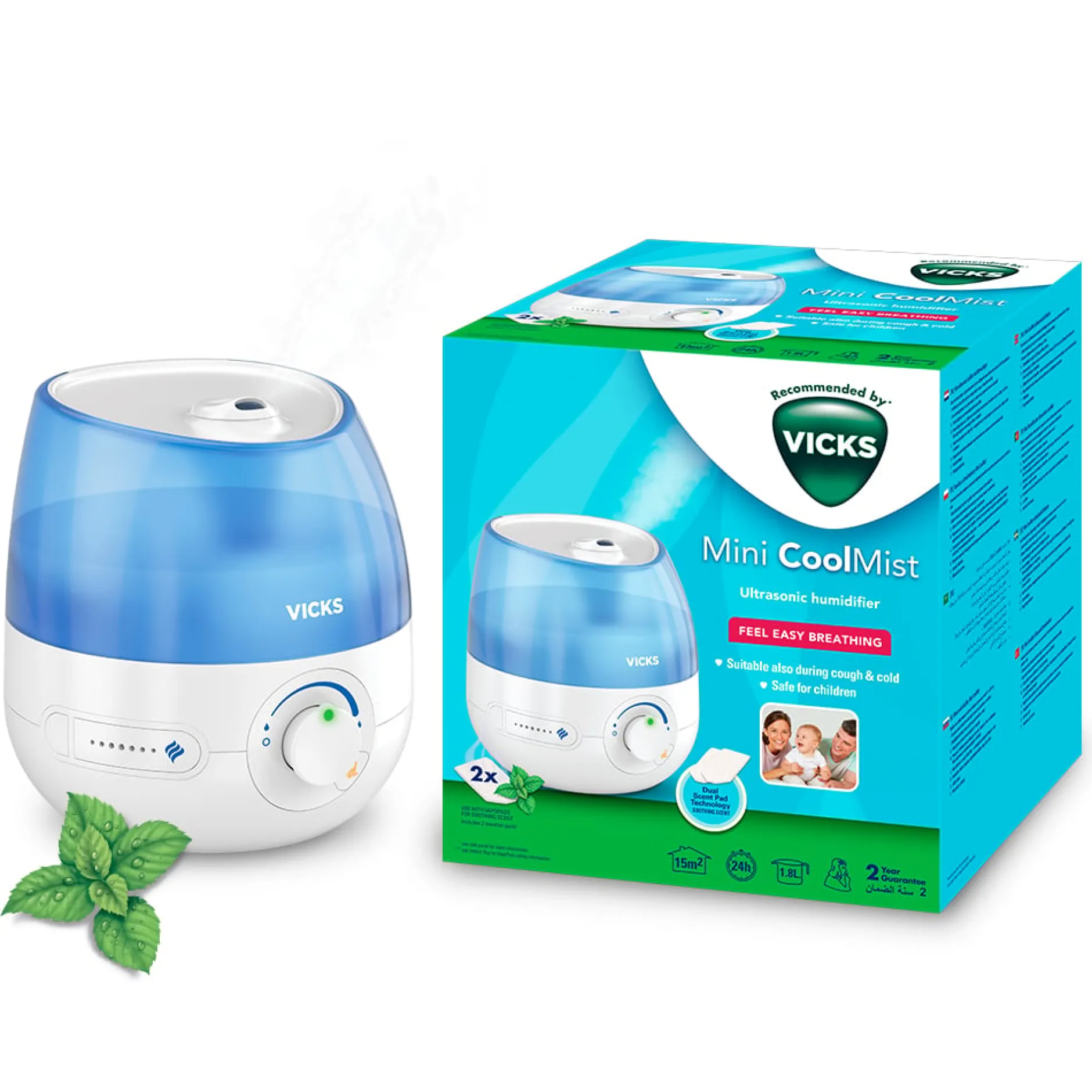 Humidificateurs Et Purificateurs*Vicks Cool Mist Mini Humidificateur à Ultrasons de