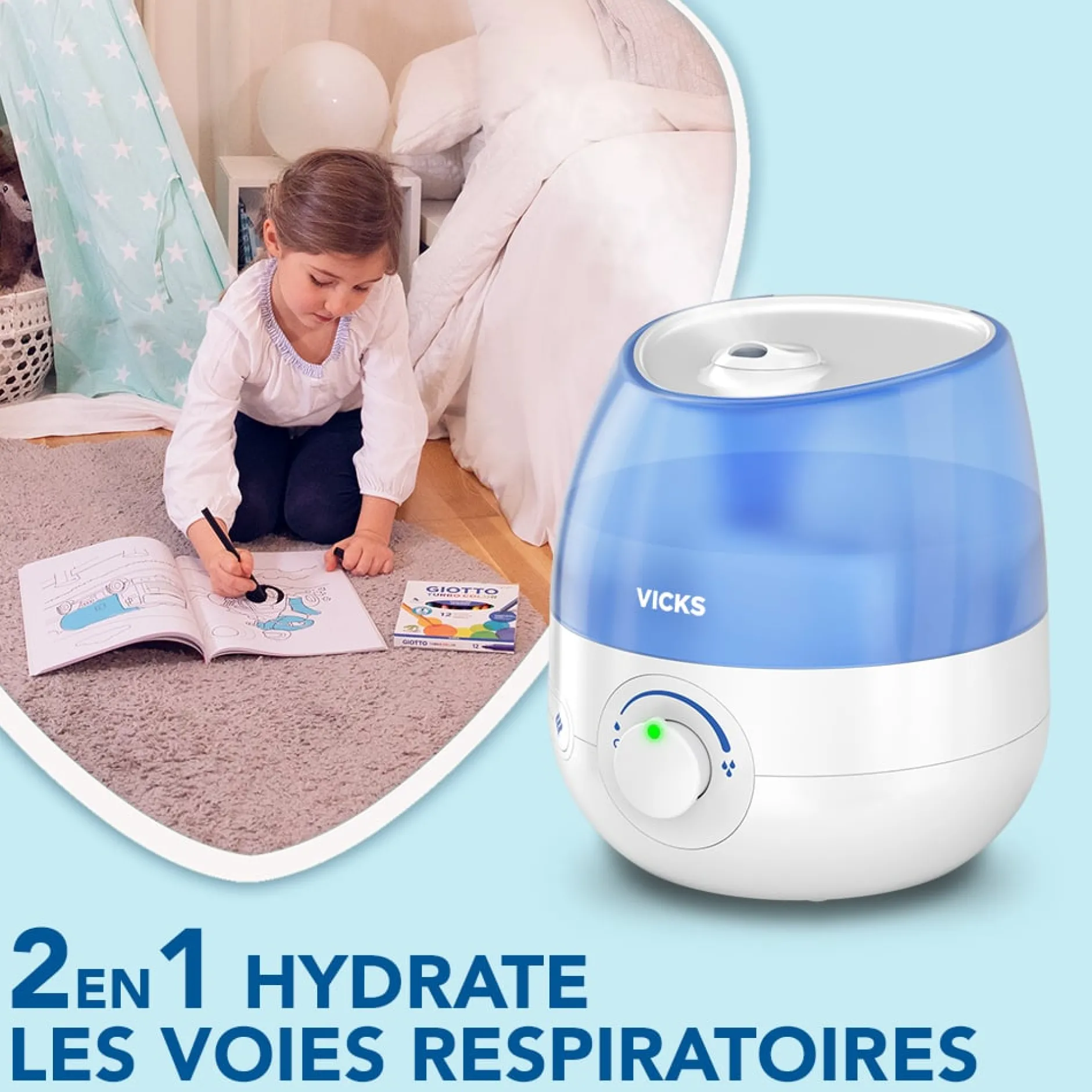 Humidificateurs Et Purificateurs*Vicks Cool Mist Mini Humidificateur à Ultrasons de