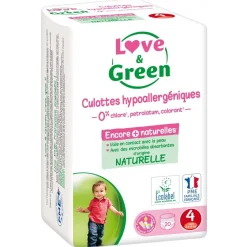 Couches*Love & Green Couches-culottes écologiques T5 de Blanc
