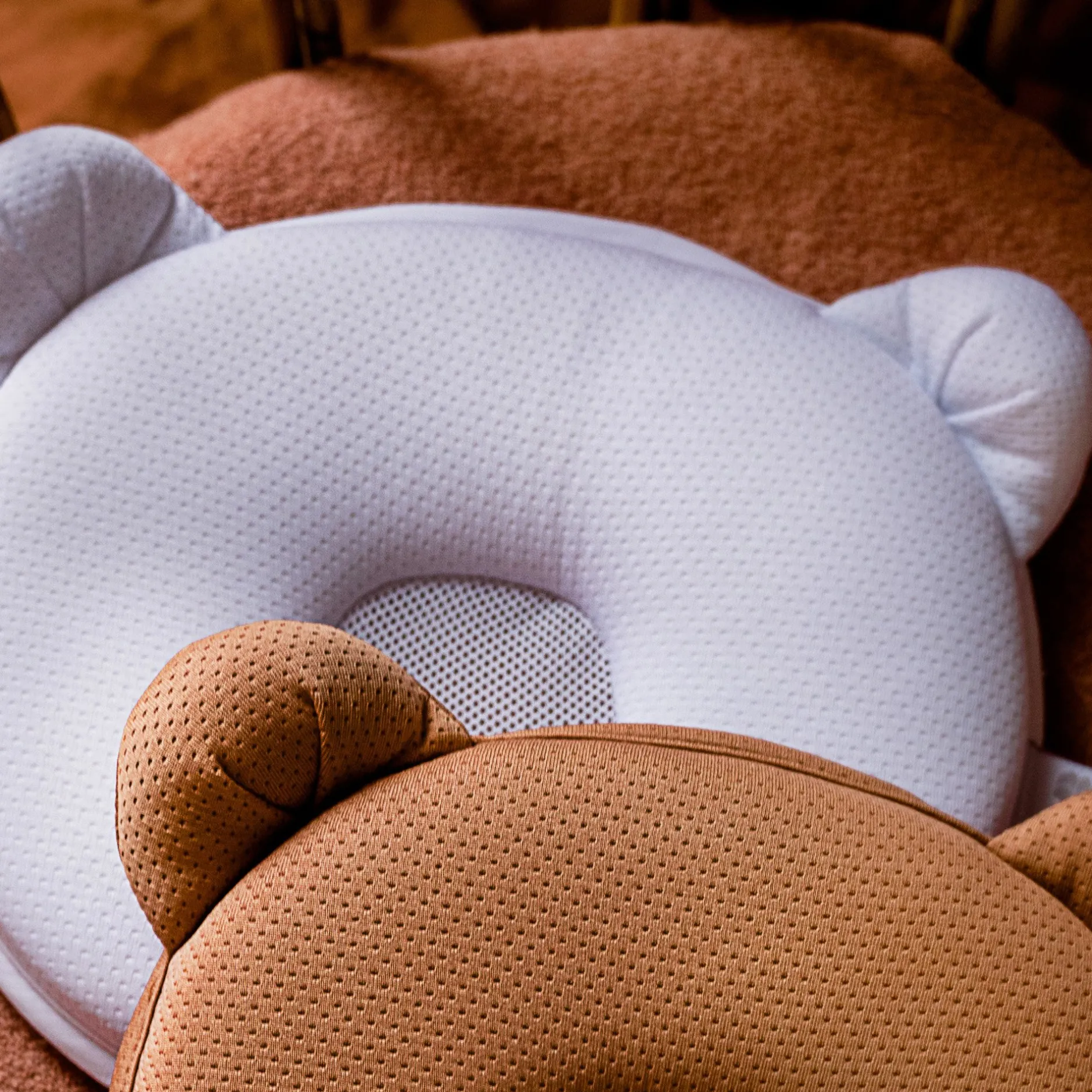 Cales-Bébé*Candide Coussin cale tête P'tit Panda Air+ de Gris