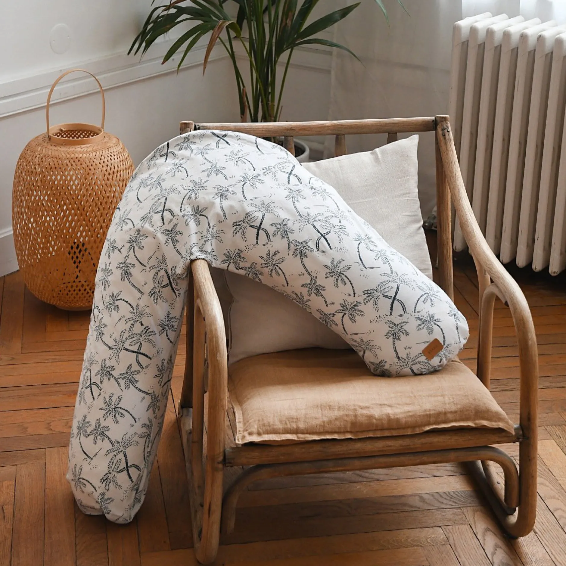 Coussins D'Allaitement|Coussins D'Allaitement*Béaba Coussin d'allaitement Big Flopsy™ de Palm Tree Blanc