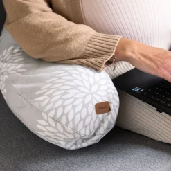 Coussins D'Allaitement|Coussins D'Allaitement*Béaba Coussin d'allaitement Big Flopsy™ jersey de coton de Flower Gris