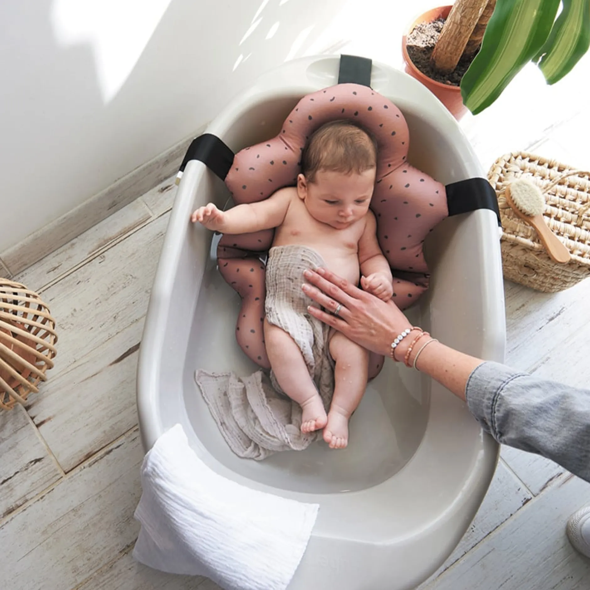 Accessoires De Bain*Candide Coussin de Bain de Taupe