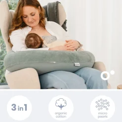 Cales-Bébé|Coussins D'Allaitement*Babymoov Coussin de maternité doomoo Buddy de Corduroy Green