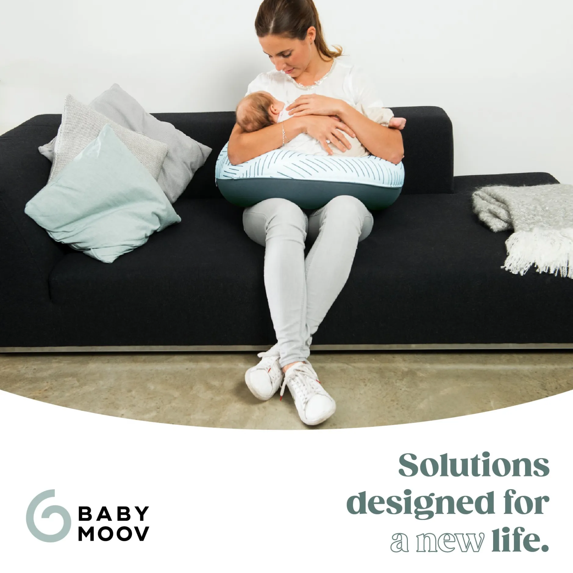 Cales-Bébé|Coussins D'Allaitement*Babymoov Coussin de maternité doomoo Buddy de Ethnic Petrol