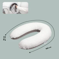 Cales-Bébé|Coussins D'Allaitement*Babymoov Coussin de maternité doomoo Buddy de risotto taupe