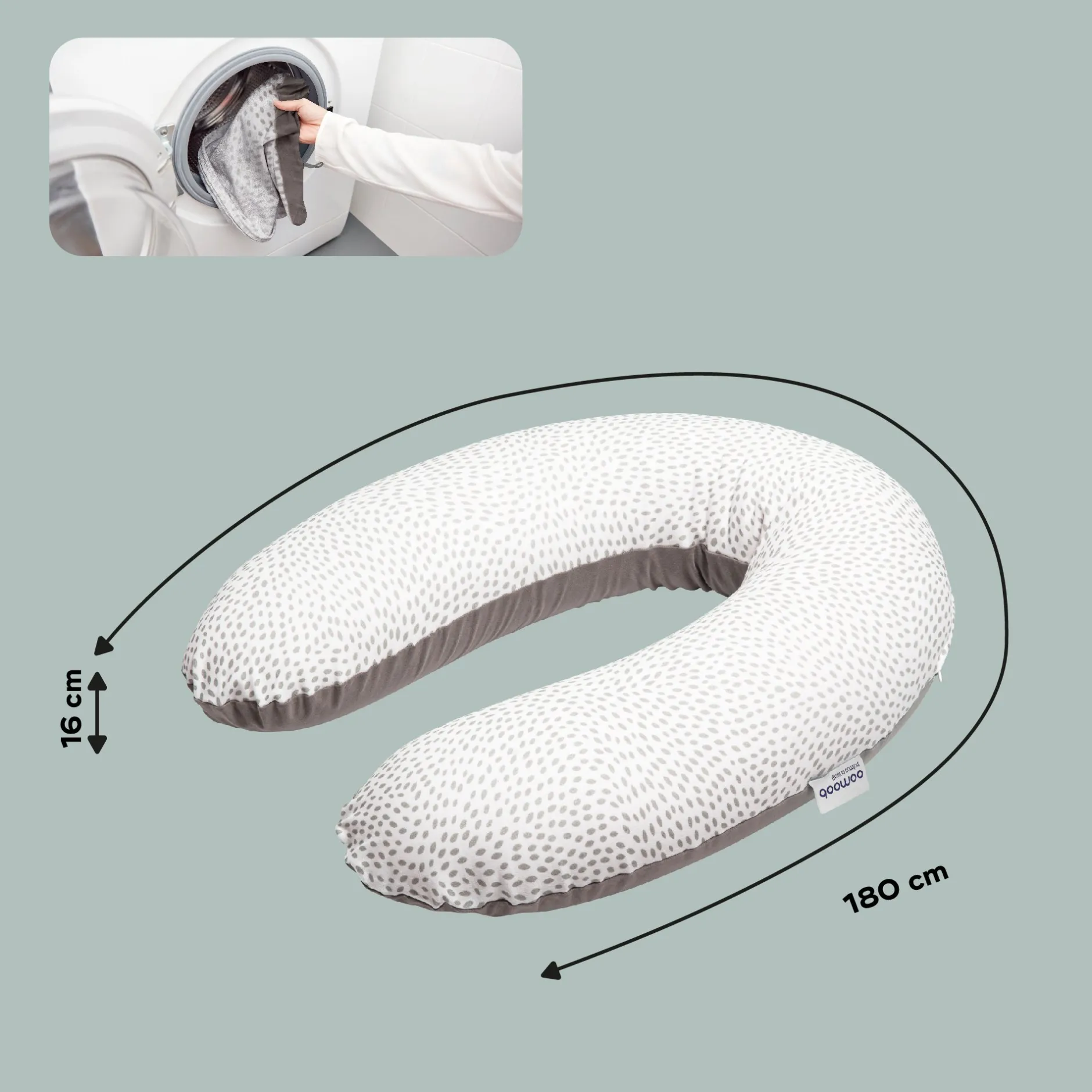 Cales-Bébé|Coussins D'Allaitement*Babymoov Coussin de maternité doomoo Buddy de risotto taupe