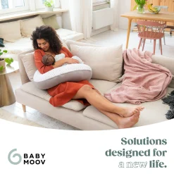 Cales-Bébé|Coussins D'Allaitement*Babymoov Coussin de maternité doomoo Buddy de risotto taupe
