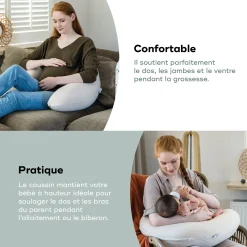 Coussins D'Allaitement|Coussins D'Allaitement*Babymoov Coussin de maternité doomoo Tetra de Jersey Sand