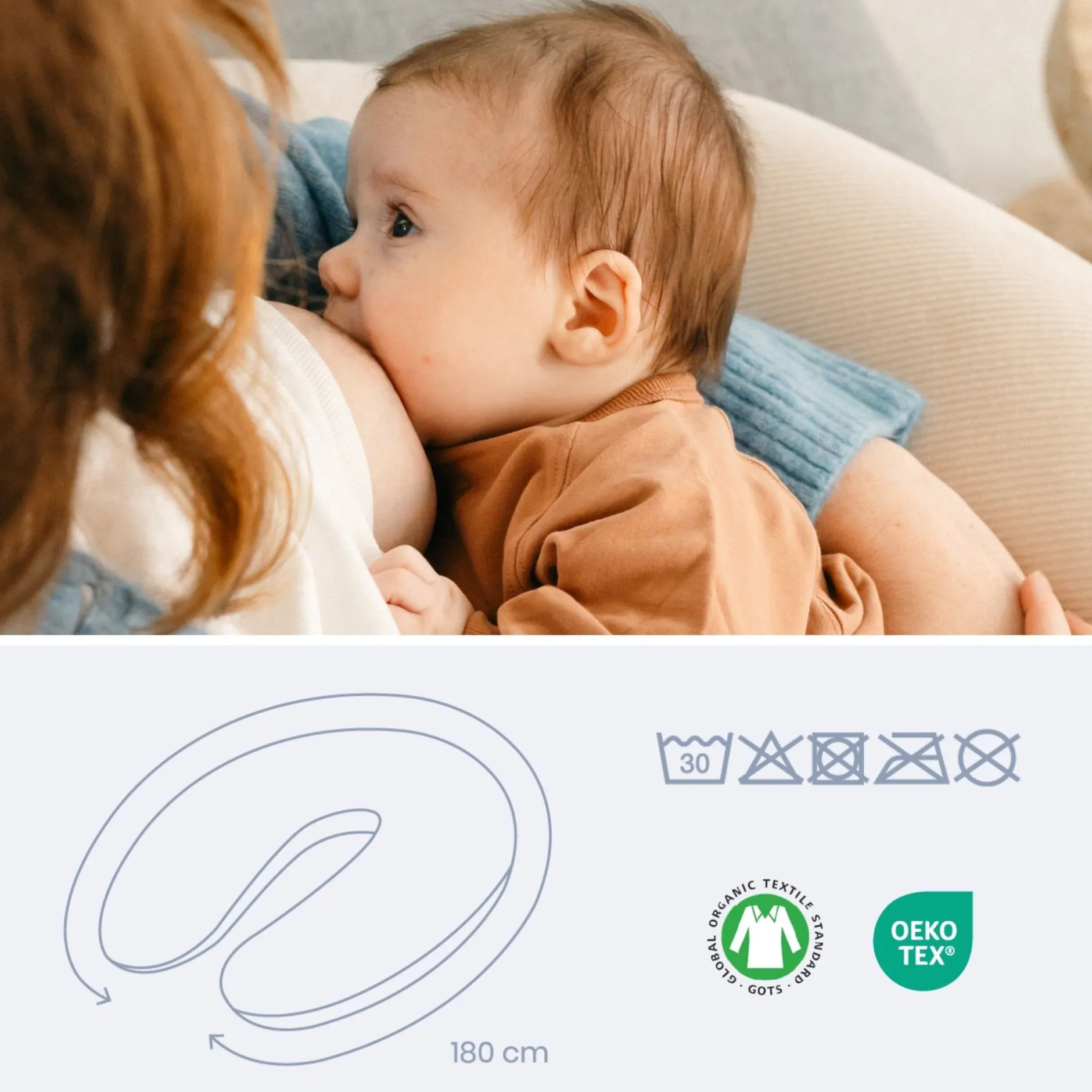 Cales-Bébé|Coussins D'Allaitement*Babymoov Coussin de maternité doomoo Buddy de Corduroy Sand