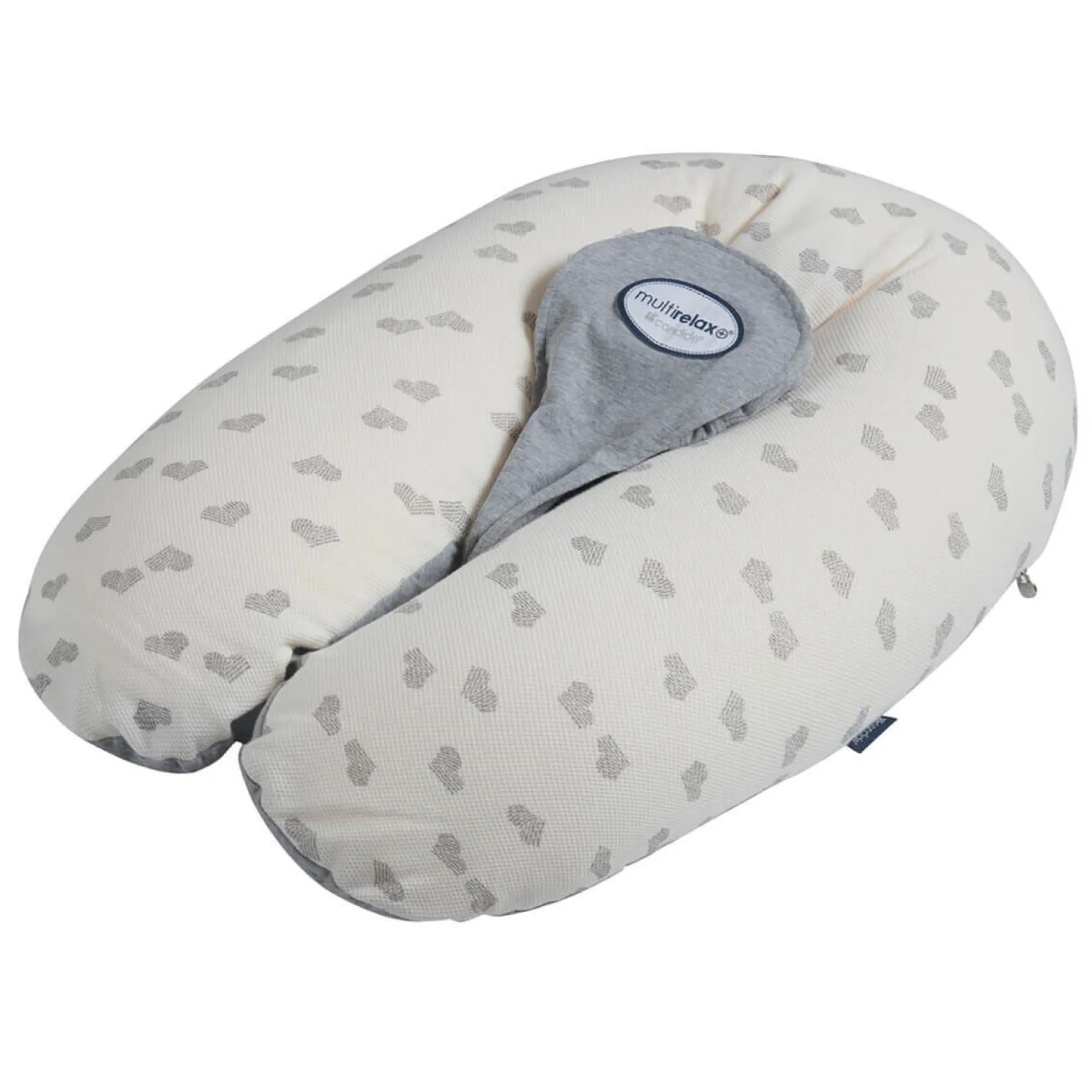 Coussins D'Allaitement|Coussins D'Allaitement*Candide Coussin de Maternité Multirelax de jersey Cœur / Gris