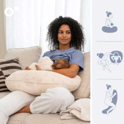 Coussins D'Allaitement|Coussins D'Allaitement*Babymoov Coussin de maternité Twisty 2 en 1 doomoo de Petals Latte
