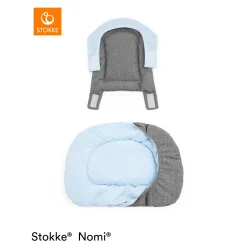 Autres Accessoires Pour Chaise Haute|Coussins De Chaise*Stokke® Coussin Nomi® de Gris Bleu