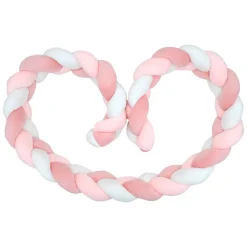 Tours De Lit*Babycalin Coussin tresse 200 cm de Rose