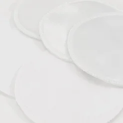 Accessoires De Soin Allaitement*Carriwell Coussinets d'allaitement lavables en soie naturelle de Blanc