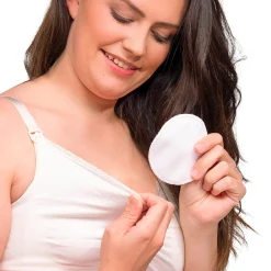 Accessoires De Soin Allaitement*Carriwell Coussinets d'allaitement lavables en coton de Blanc