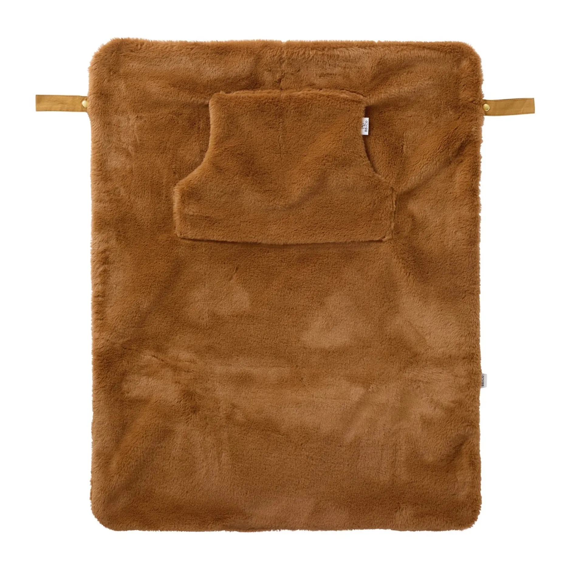 Couvertures*BB&Co Couverture Nomade Fausse Fourrure de Angora Brown