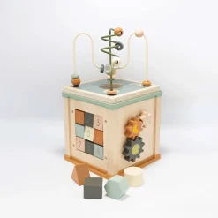 Jouets En Bois|Jouets D'Activités*Trois Kilos Sept Cube d'activités en bois 5 en 1 - labellisé FSC® de