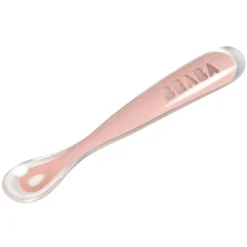 Couverts*Béaba Cuillère 1er repas silicone de Old Pink