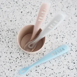 Couverts*Béaba Cuillère 1er repas silicone de Light Mist