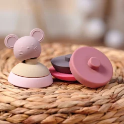 Jeux De Formes*Nattou Culbuto Silicone de Souris rose