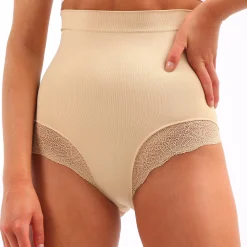 Lingerie|Vêtements*Lytess Culotte dentelle minceur de Beige