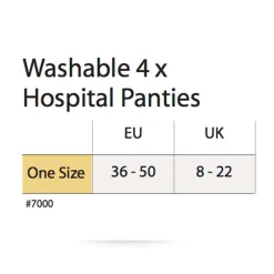 Lingerie|Vêtements*Carriwell Culotte hospitalière lot de 4 Taille unique de Blanc