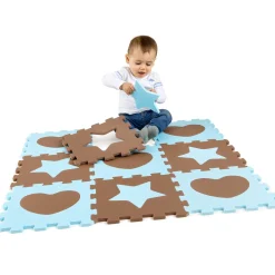 Tapis D'Éveil*Formula Baby Dalles en mousse formes de Bleu