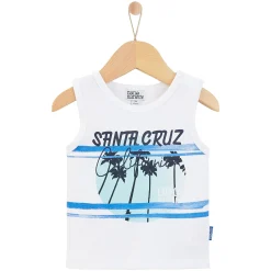 T-Shirts, Polos, Chemises*Nano & nanette Débardeur Santa Cruz 6 mois de Blanc coco