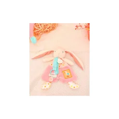 Doudous|Attaches Sucettes*Doudou et Compagnie Doudou attache-sucette Lapin ciboulette 19 cm de