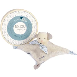 Doudous*Doudou et Compagnie Doudou Botanic Doudou plat en coton BIO 25 cm de Chien
