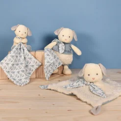 Doudous*Doudou et Compagnie Doudou Botanic Doudou plat en coton BIO 25 cm de Chien