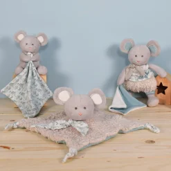 Doudous*Doudou et Compagnie Doudou Botanic Pantin + Doudou 22 cm de Souris