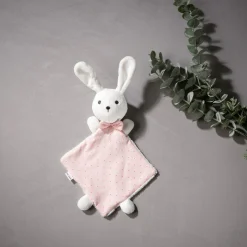 Doudous*P'tit bisou Doudou Lapin de Ecru Rose