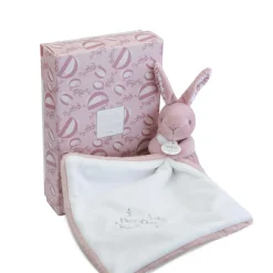 Doudous*Doudou et Compagnie Doudou Lapin mouchoir de Rose