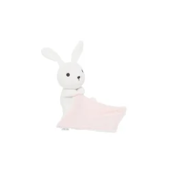 Doudous*P'tit bisou Doudou peluche Lapin de Ecru Rose