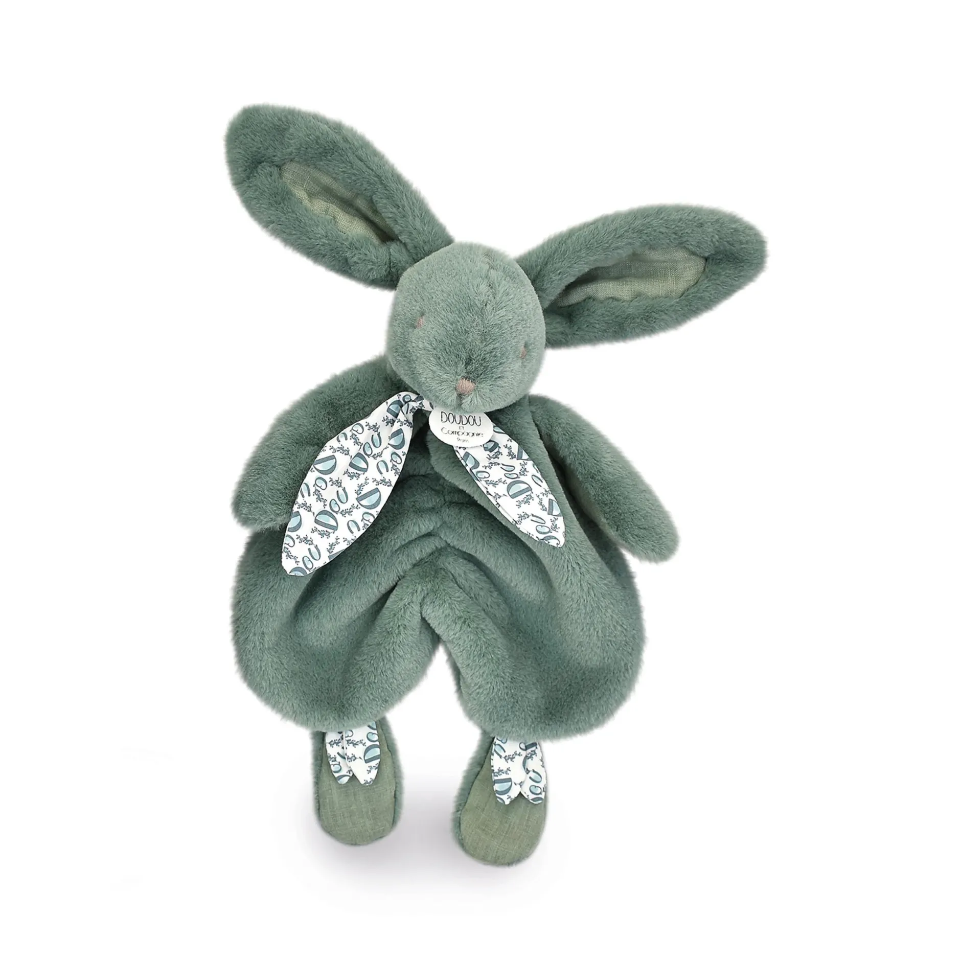 Doudous*Doudou et Compagnie Doudou plat Lapin DOUDOU® de Vert Sauge