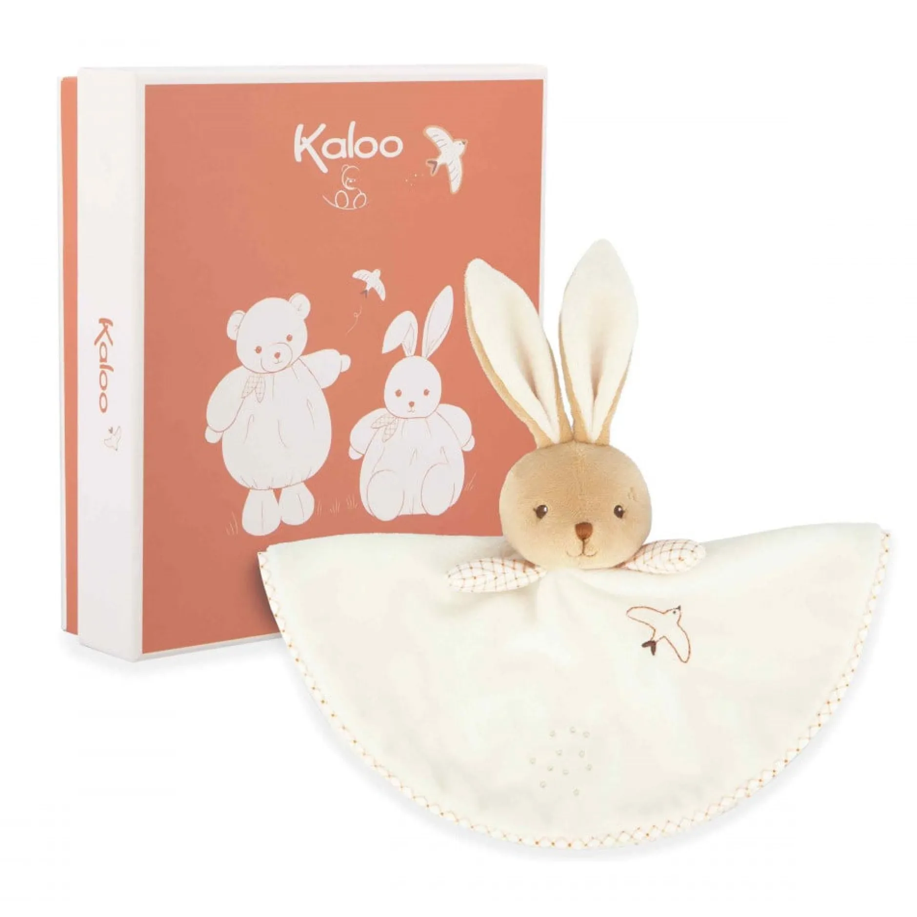 Doudous*Kaloo Doudou Rond Lapin 26 cm de Crème