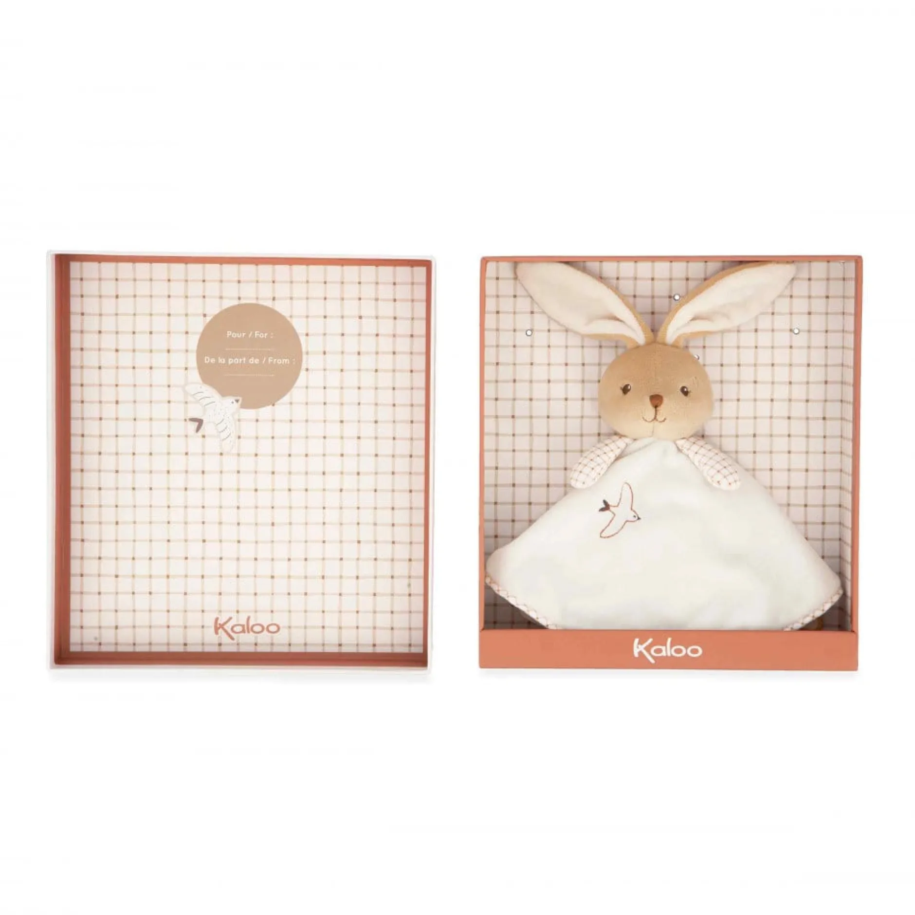 Doudous*Kaloo Doudou Rond Lapin 26 cm de Crème