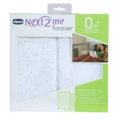Draps Housses*Chicco Drap housse Next2Me Forever x2 110 x 58 cm de Bear